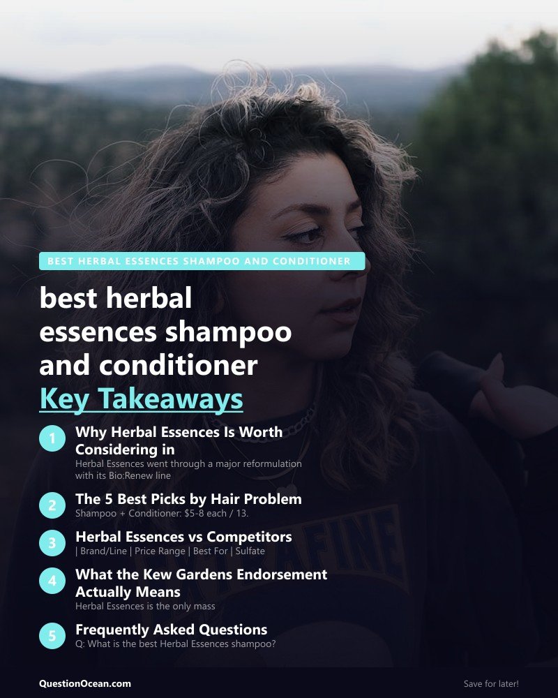 Key takeaways about best herbal essences shampoo and conditioner