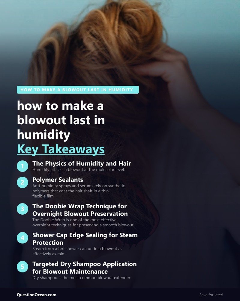 Key takeaways about how to make a blowout last in humidity