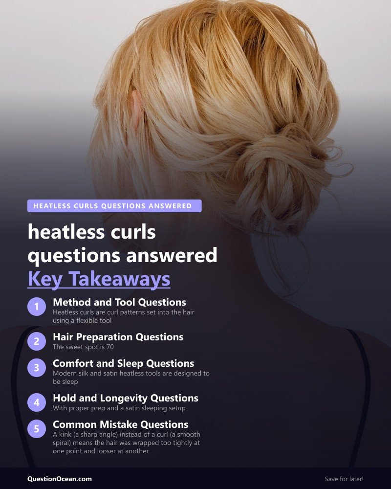 Key takeaways about heatless curls questions answered