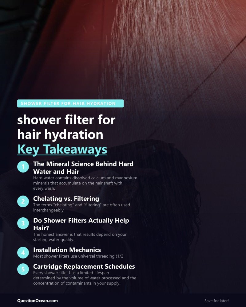 Key takeaways about shower filter for hair hydration