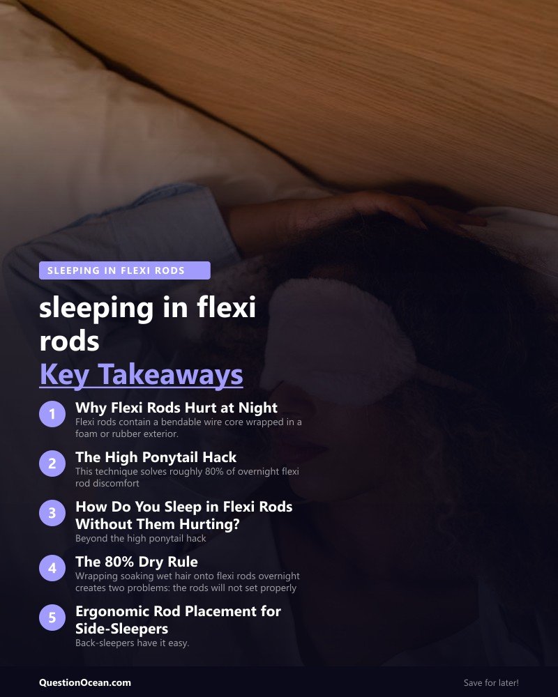 Key takeaways about sleeping in flexi rods