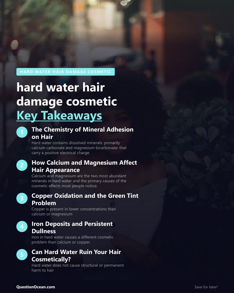 Key takeaways about hard water hair damage cosmetic