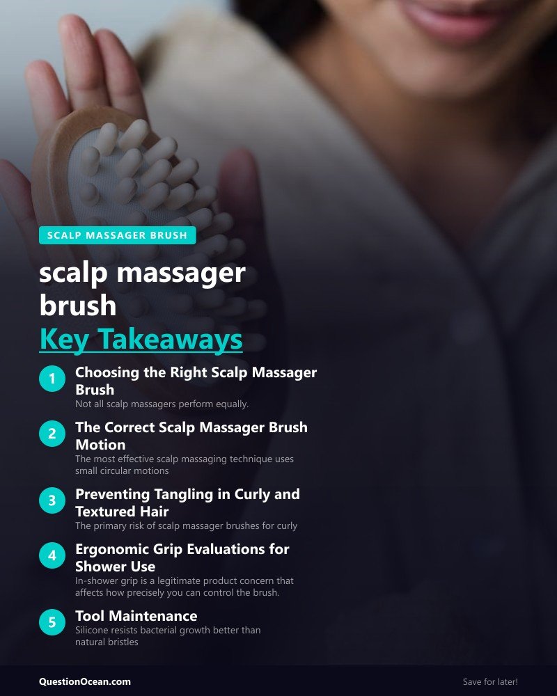 Key takeaways about scalp massager brush