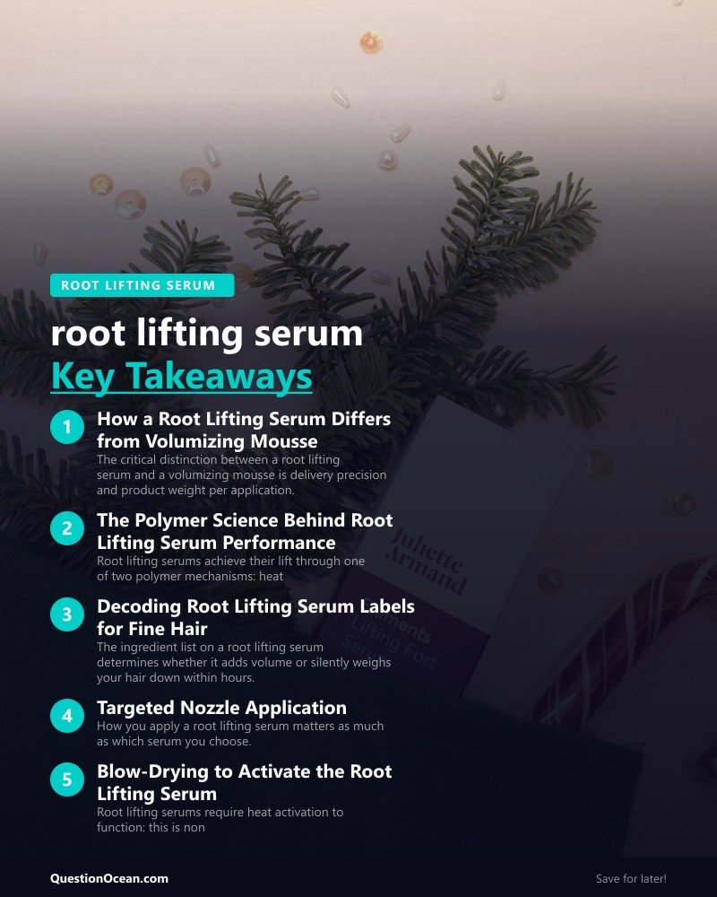 Key takeaways about root lifting serum