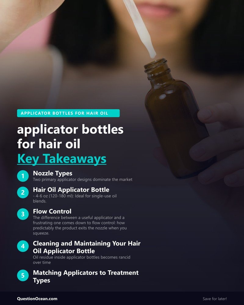 Key takeaways about applicator bottles for hair oil