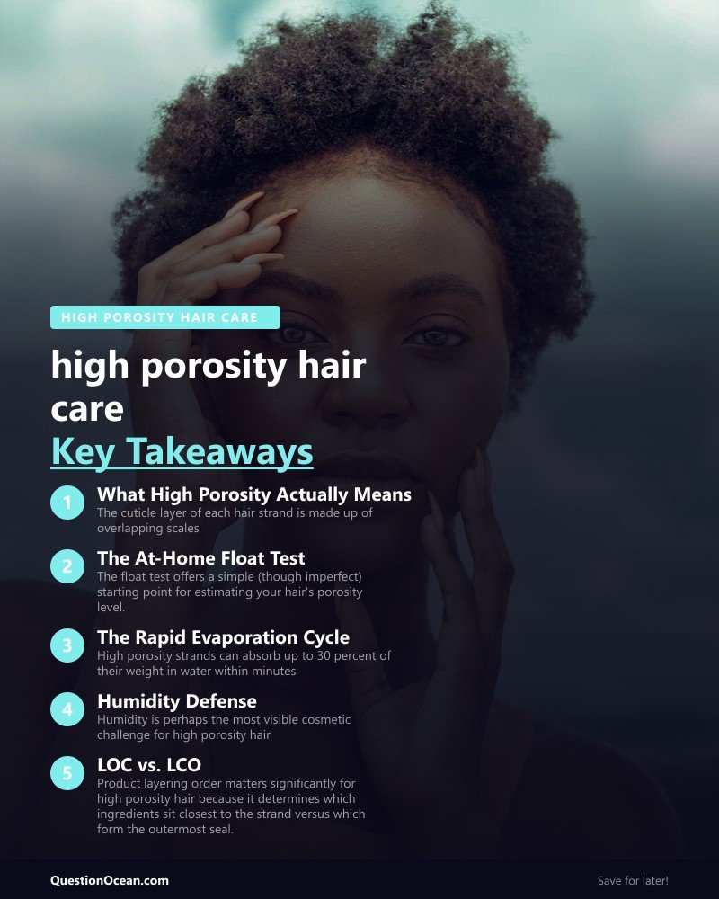 Key takeaways about high porosity hair care