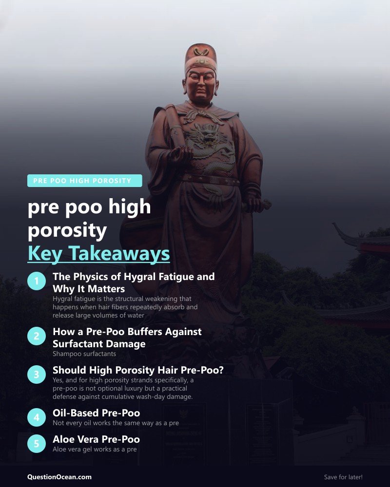 Key takeaways about pre poo high porosity