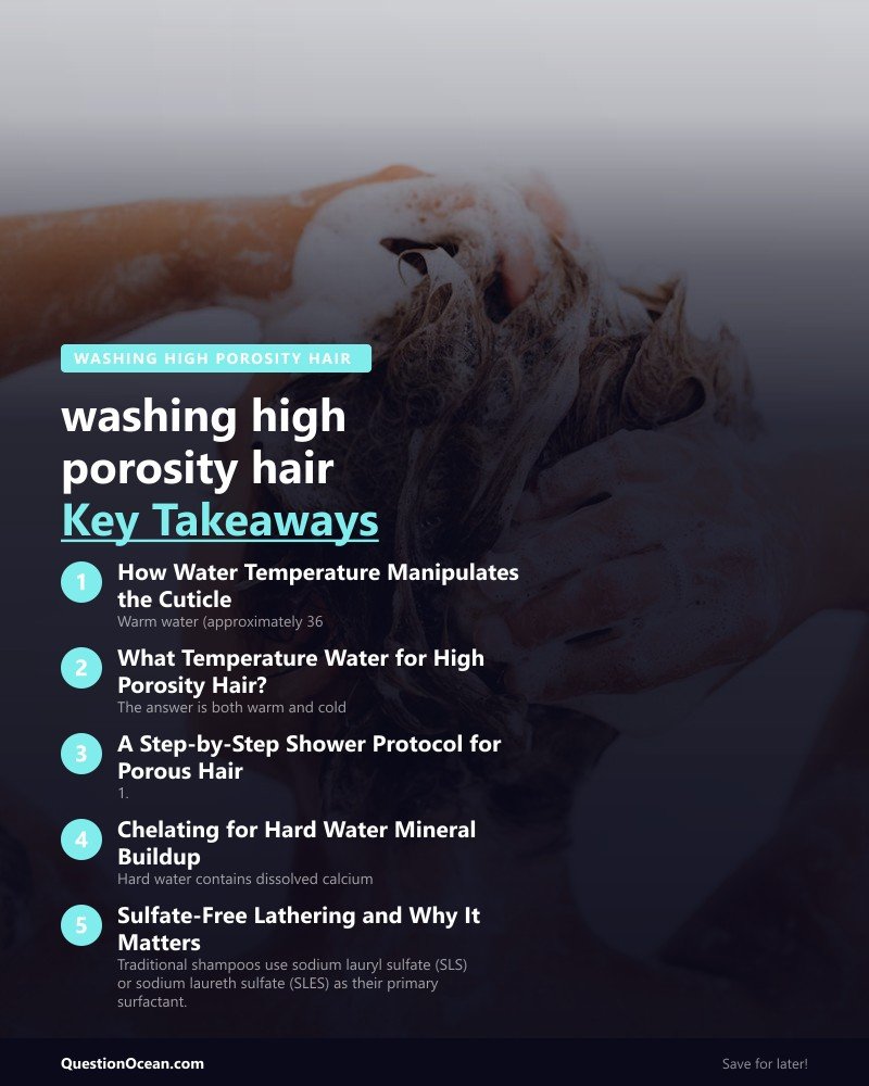 Key takeaways about washing high porosity hair