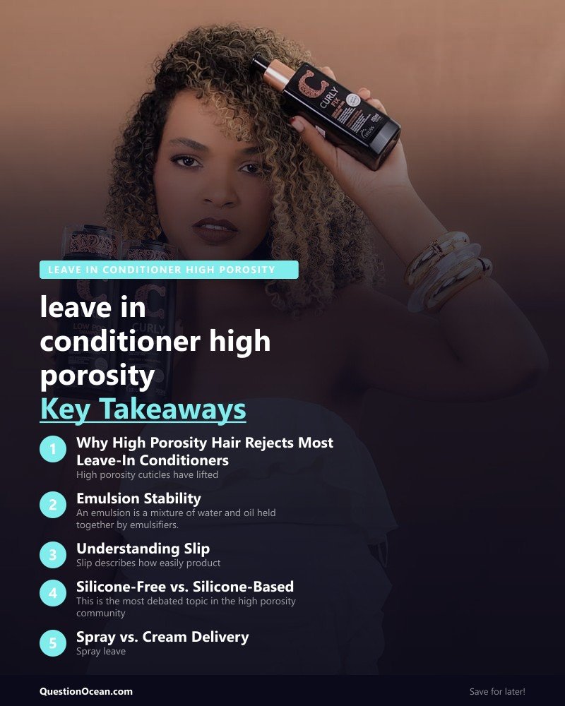 Key takeaways about leave in conditioner high porosity