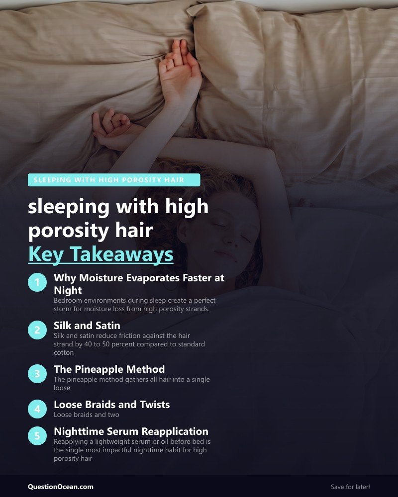 Key takeaways about sleeping with high porosity hair