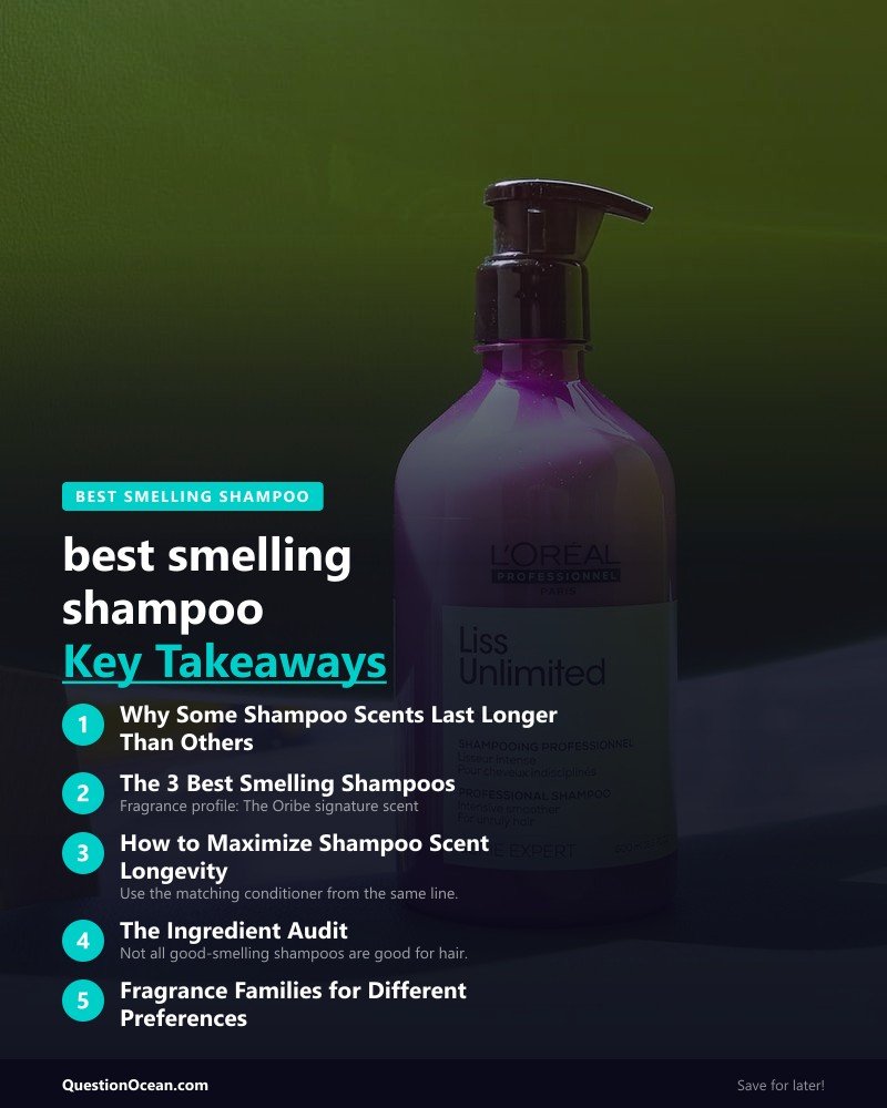 Key takeaways about best smelling shampoo