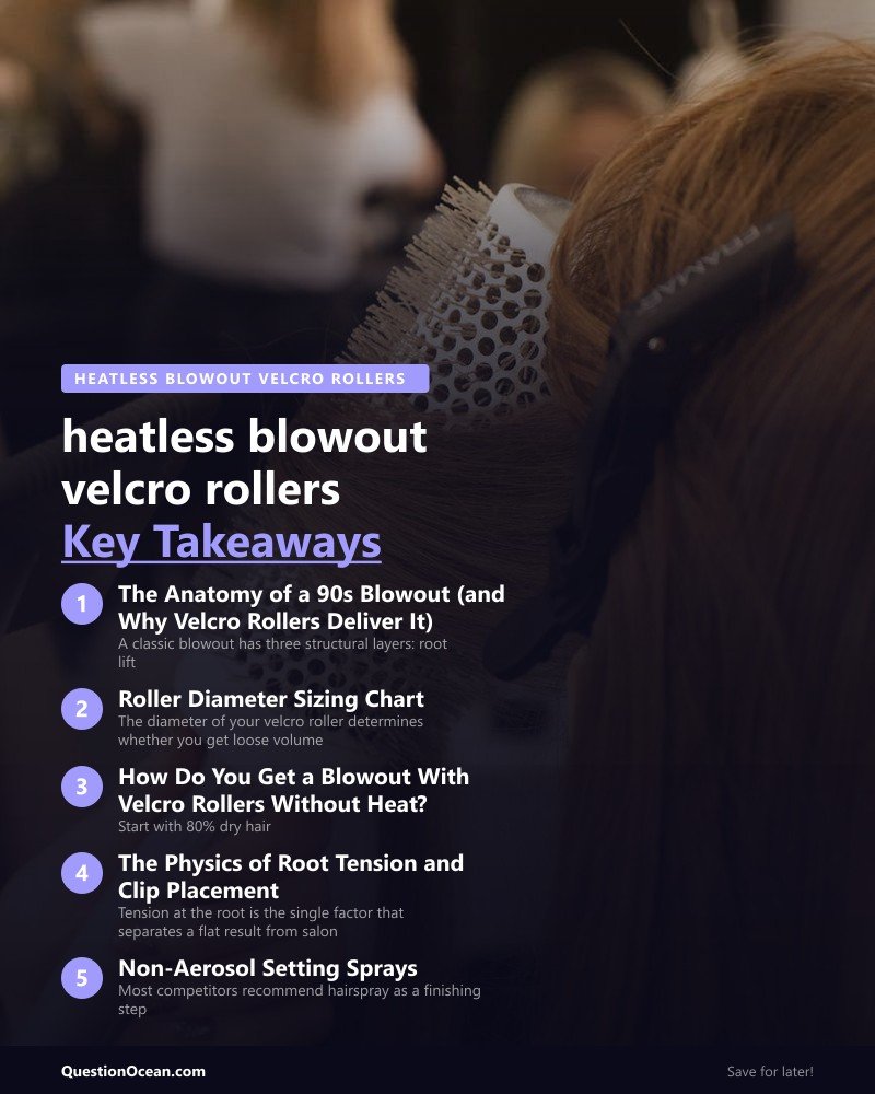 Key takeaways about heatless blowout velcro rollers