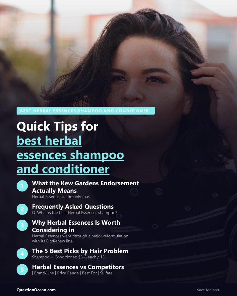 Key takeaways about best herbal essences shampoo and conditioner