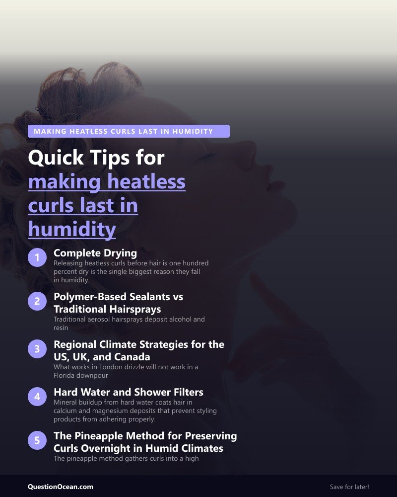 Key takeaways about making heatless curls last in humidity