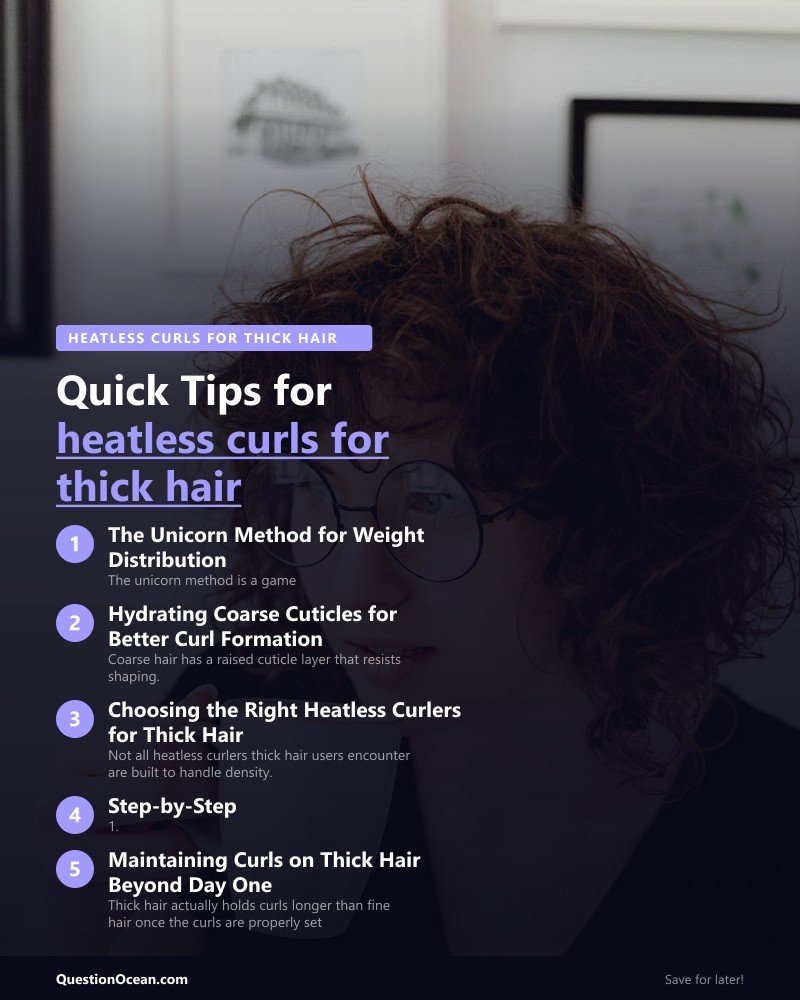 Key takeaways about heatless curls for thick hair
