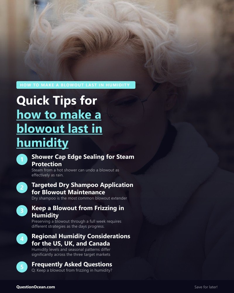 Key takeaways about how to make a blowout last in humidity