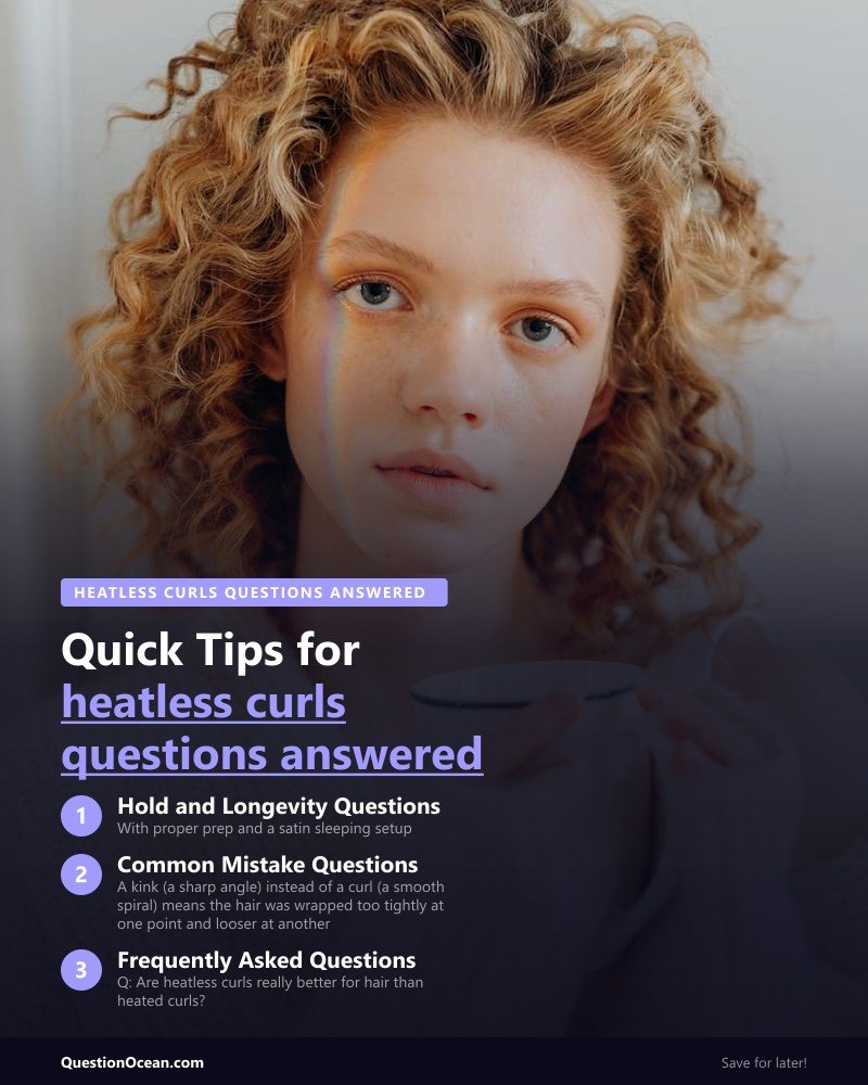 Key takeaways about heatless curls questions answered