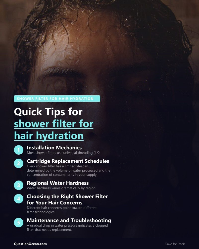 Key takeaways about shower filter for hair hydration