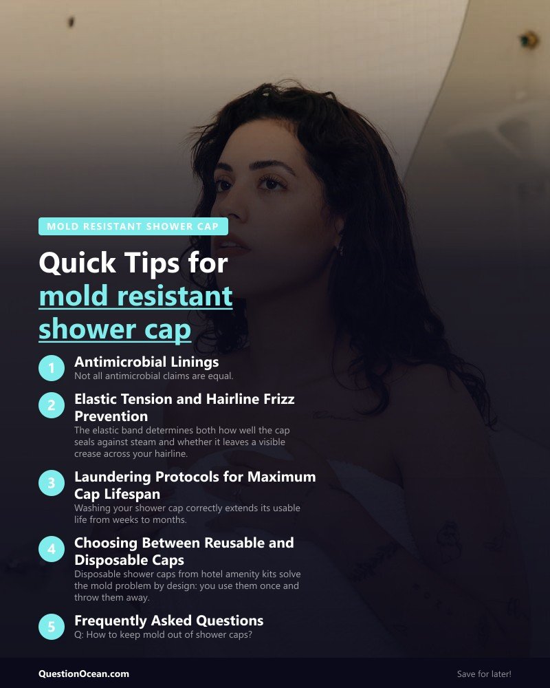 Key takeaways about mold resistant shower cap
