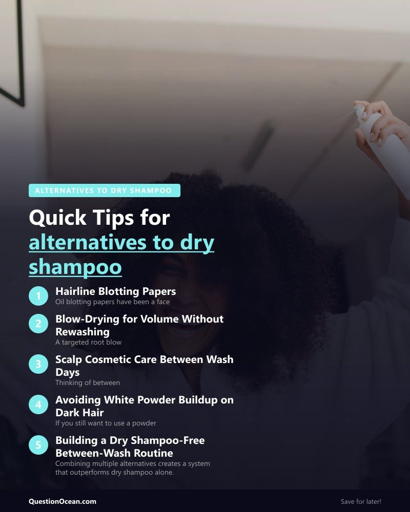 Key takeaways about alternatives to dry shampoo