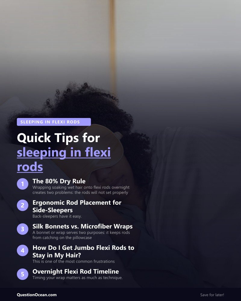 Key takeaways about sleeping in flexi rods