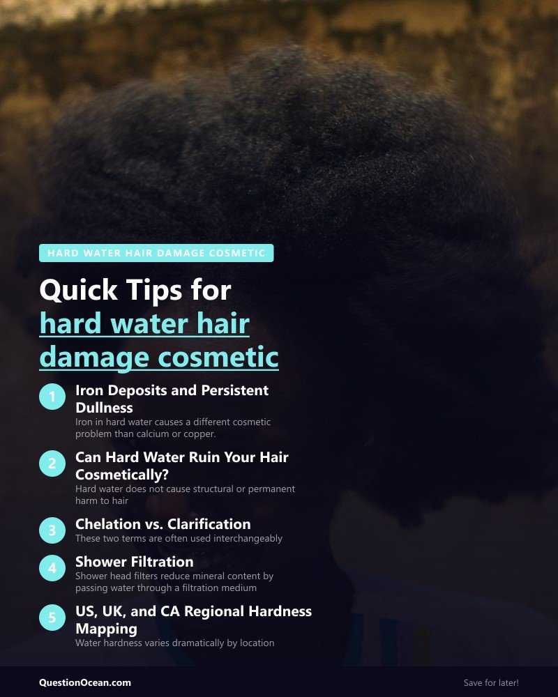 Key takeaways about hard water hair damage cosmetic