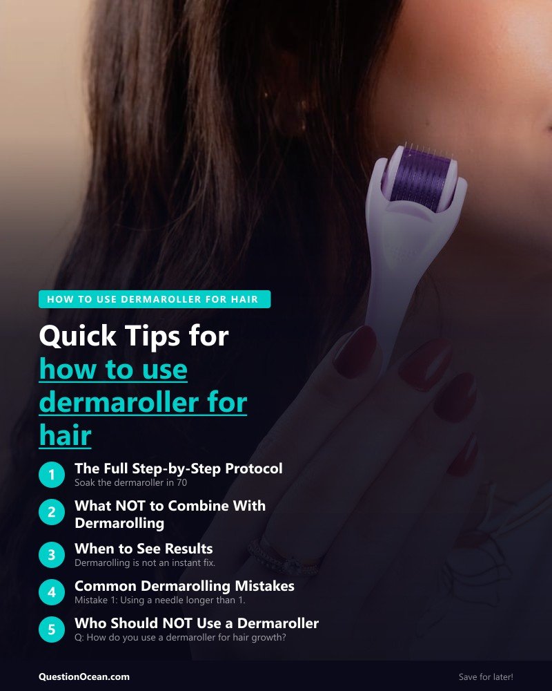 Key takeaways about how to use dermaroller for hair