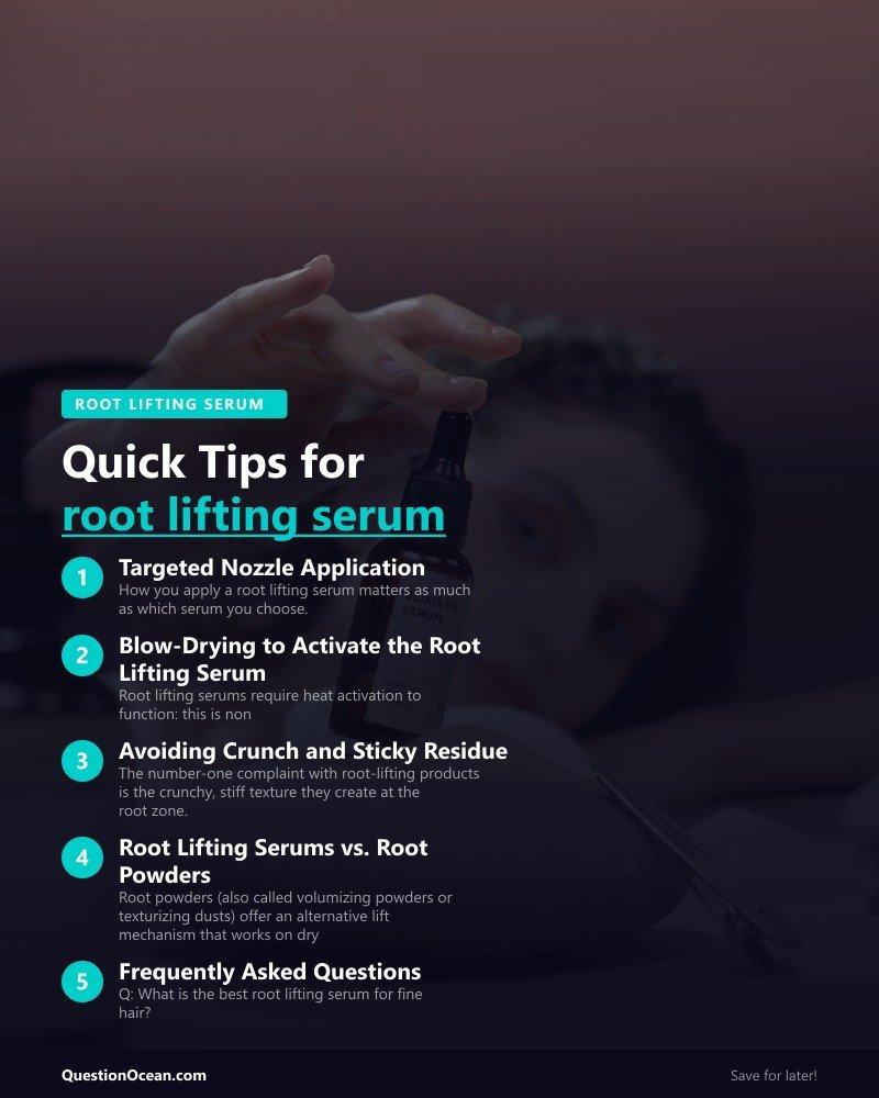Key takeaways about root lifting serum