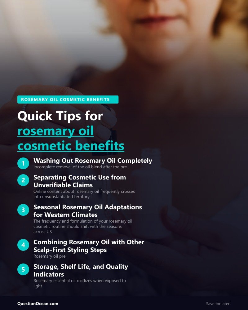 Key takeaways about rosemary oil cosmetic benefits