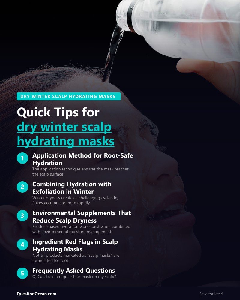 Key takeaways about dry winter scalp hydrating masks