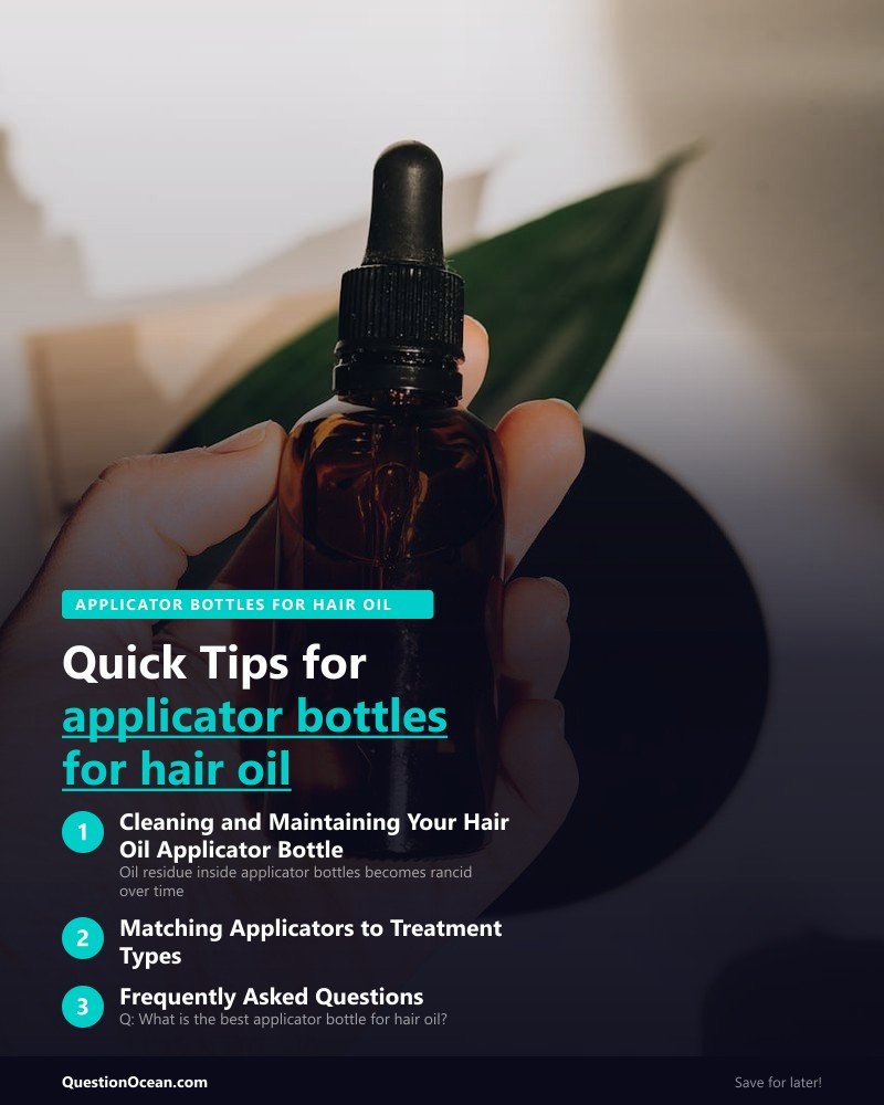 Key takeaways about applicator bottles for hair oil