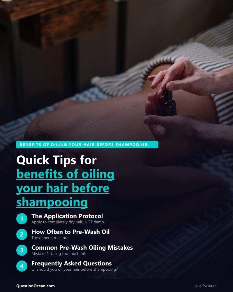 Key takeaways about benefits of oiling your hair before shampooing