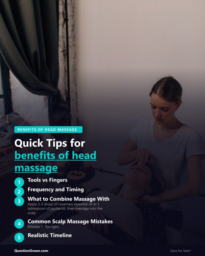 Key takeaways about benefits of head massage