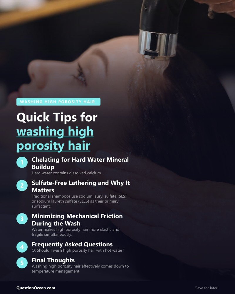 Key takeaways about washing high porosity hair