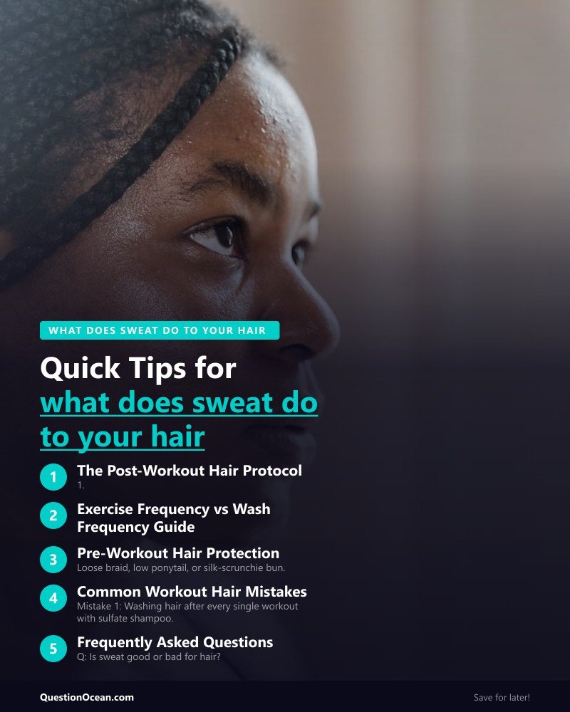 Key takeaways about what does sweat do to your hair