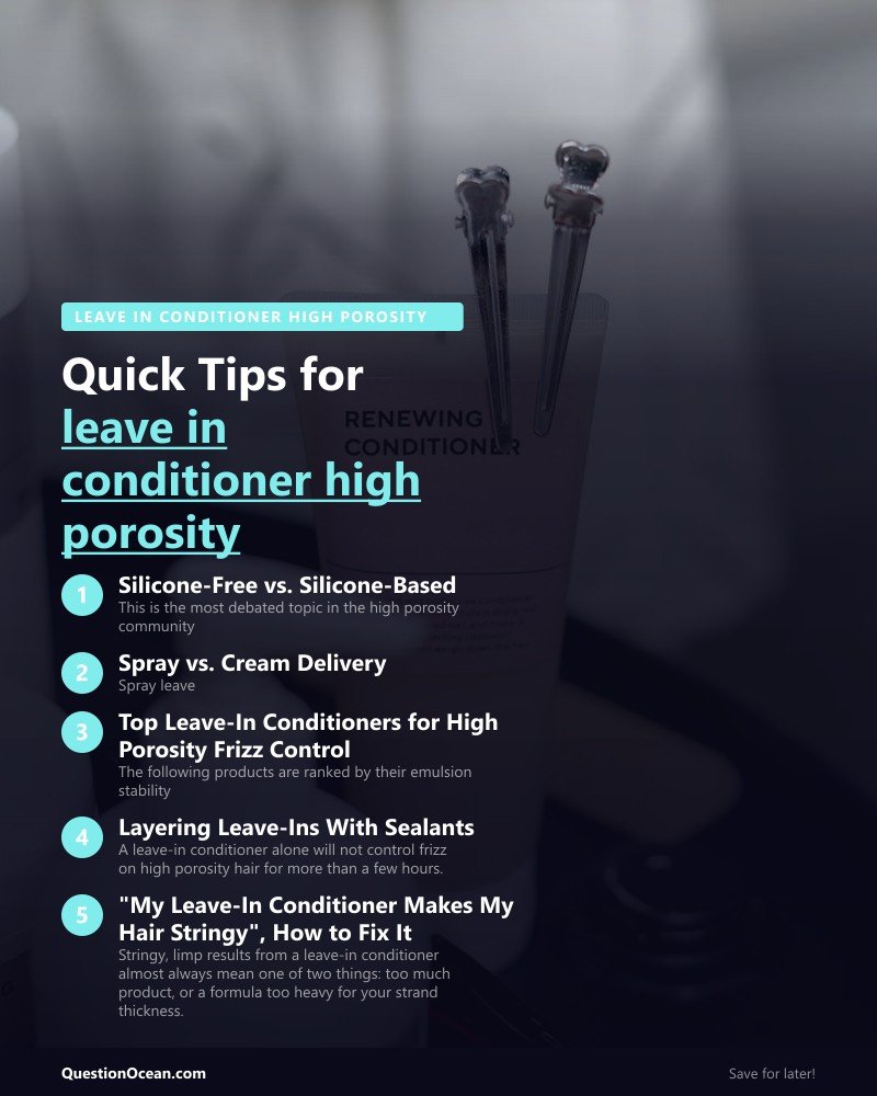 Key takeaways about leave in conditioner high porosity