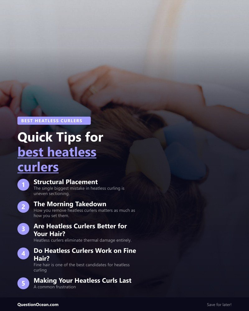 Key takeaways about best heatless curlers 2026