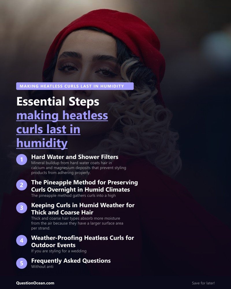 Key takeaways about making heatless curls last in humidity