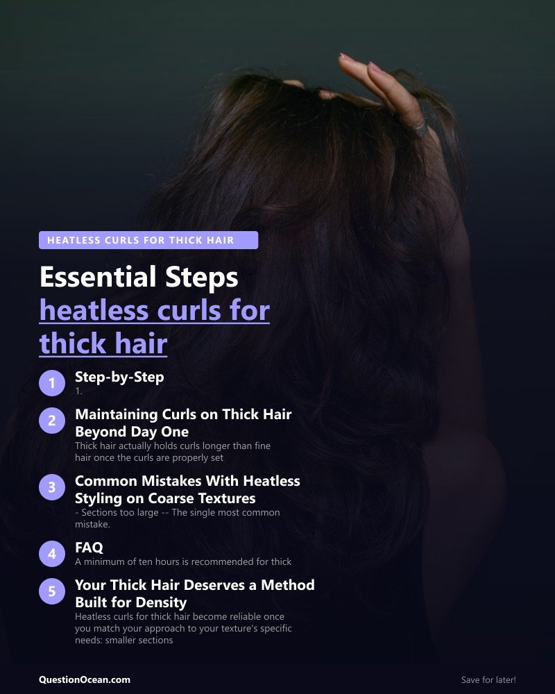 Key takeaways about heatless curls for thick hair