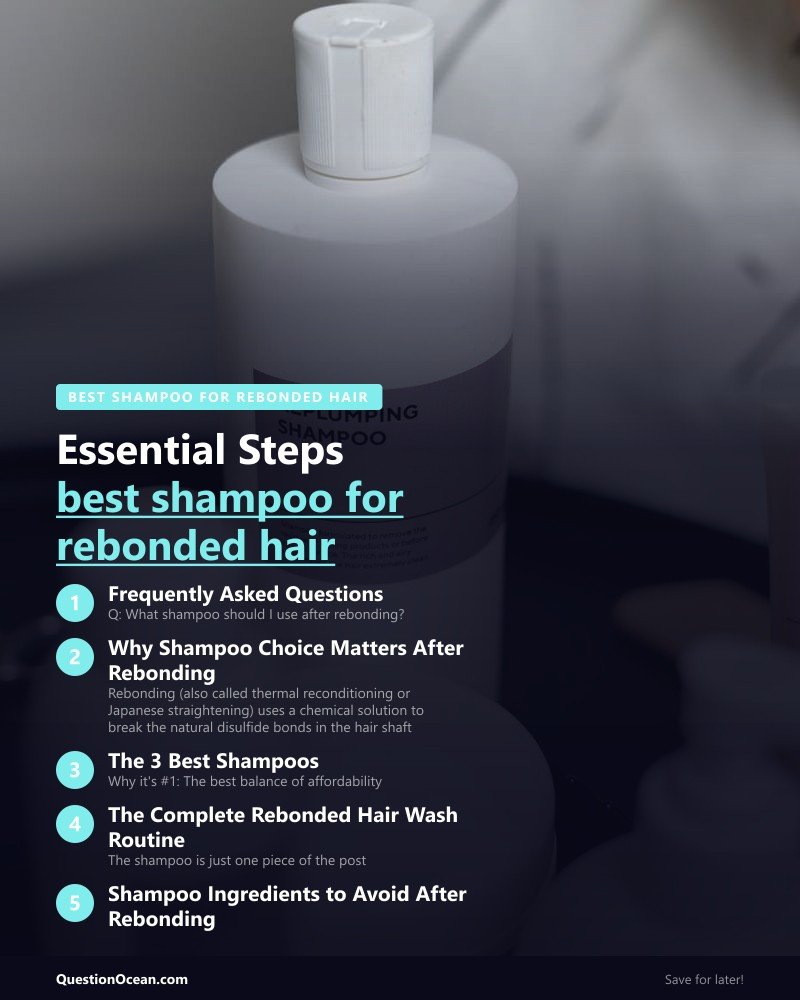 Key takeaways about best shampoo for rebonded hair