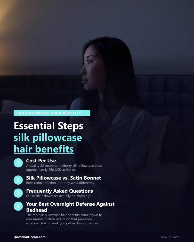 Key takeaways about silk pillowcase hair benefits
