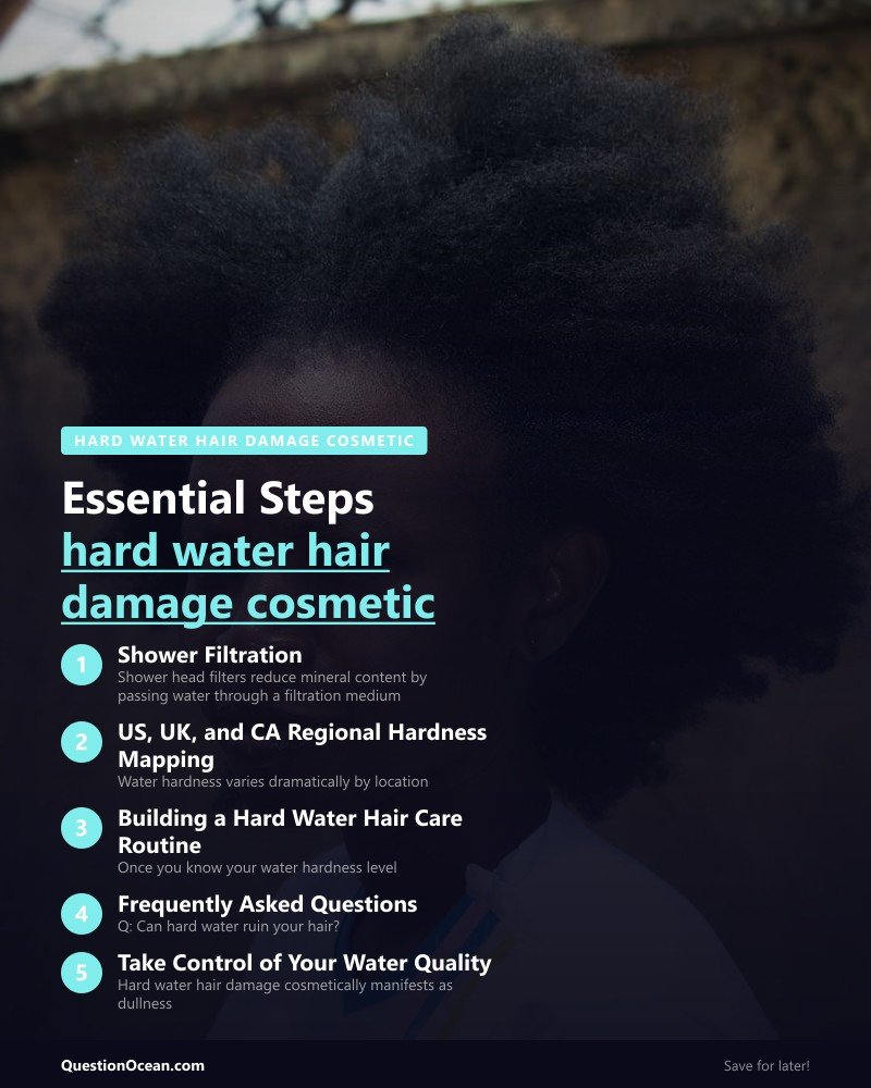 Key takeaways about hard water hair damage cosmetic
