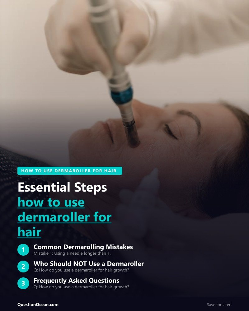 Key takeaways about how to use dermaroller for hair