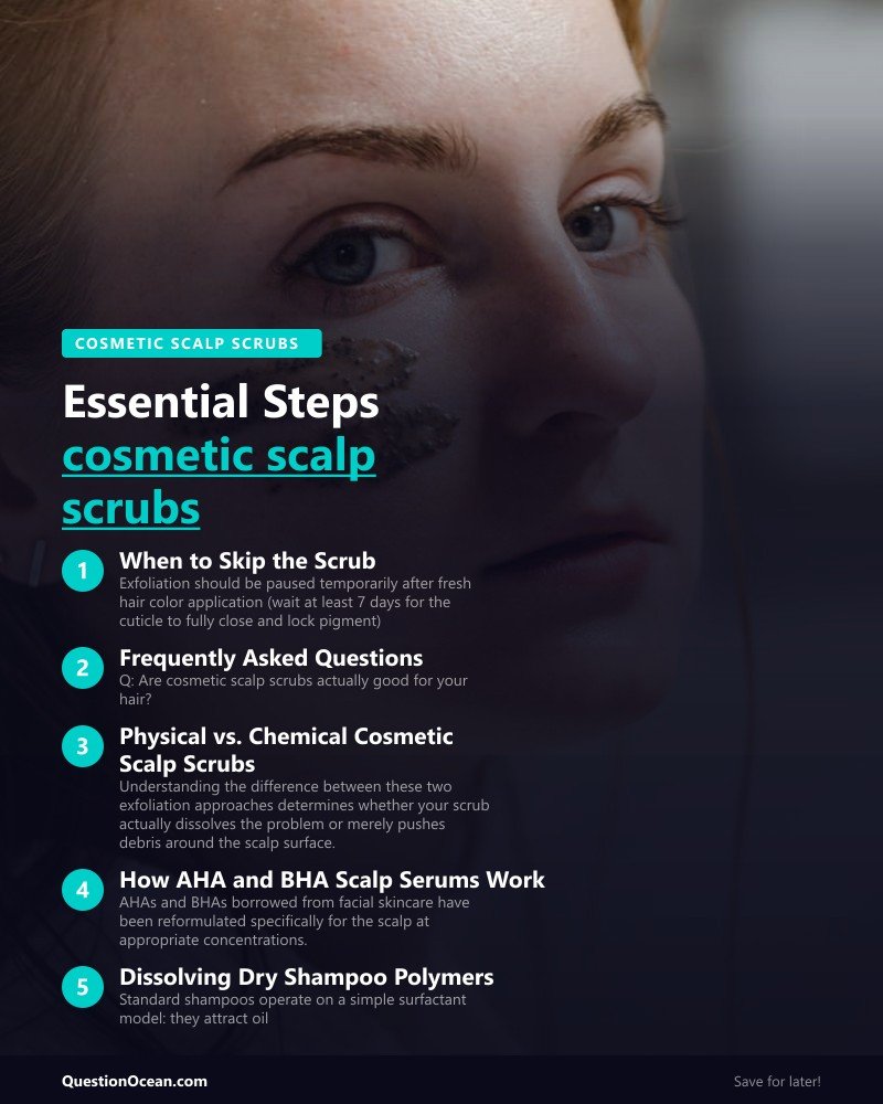 Key takeaways about cosmetic scalp scrubs