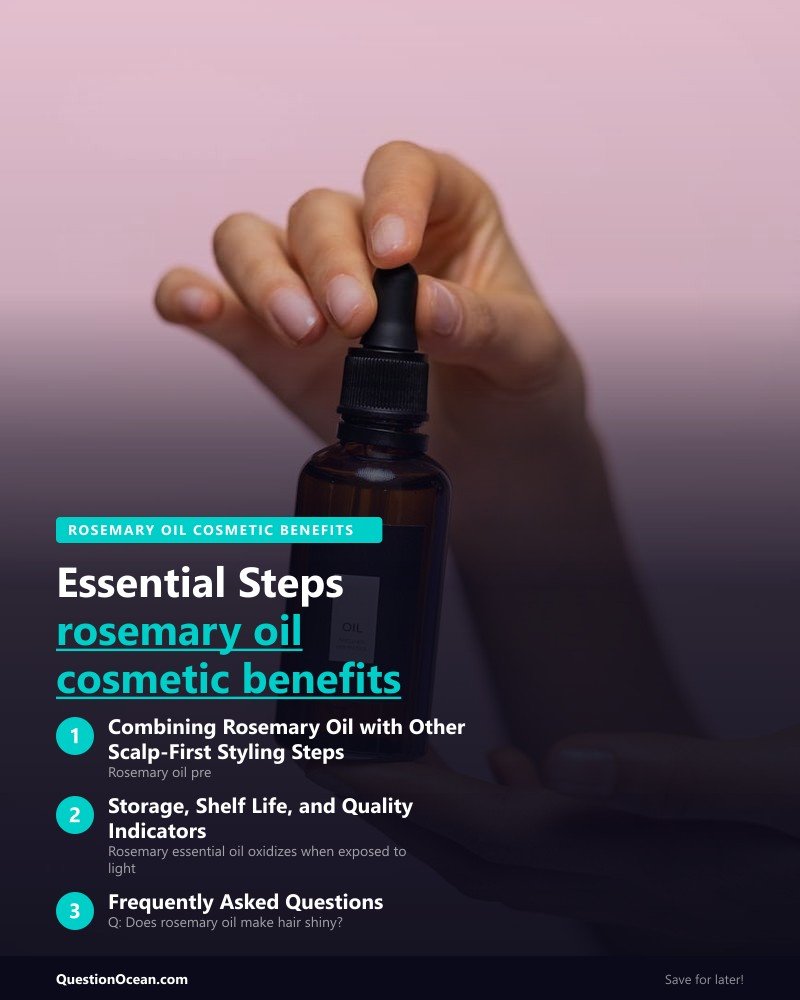 Key takeaways about rosemary oil cosmetic benefits