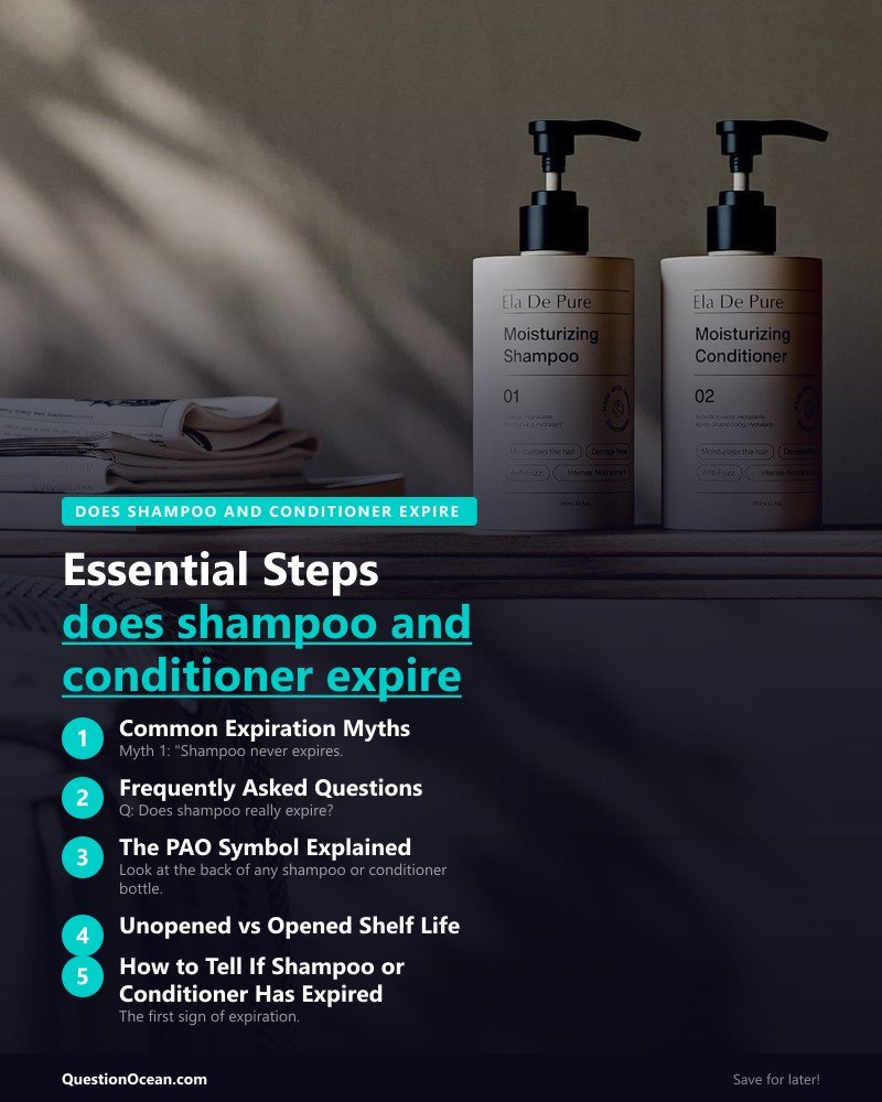 Key takeaways about does shampoo and conditioner expire