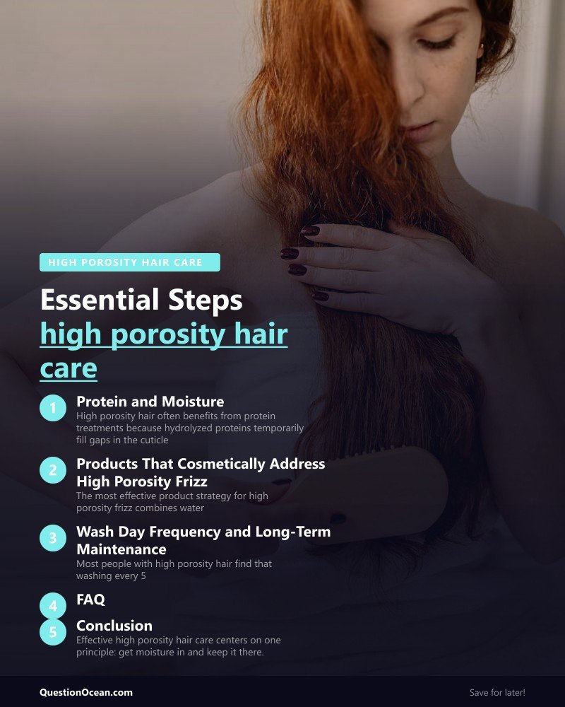 Key takeaways about high porosity hair care