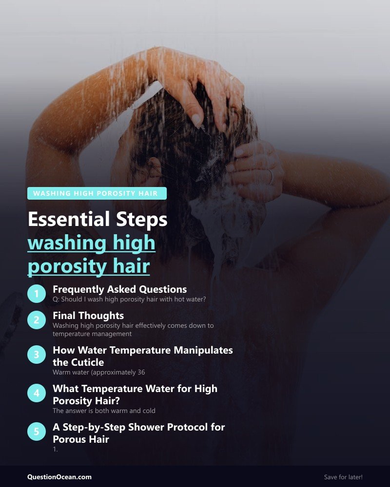 Key takeaways about washing high porosity hair