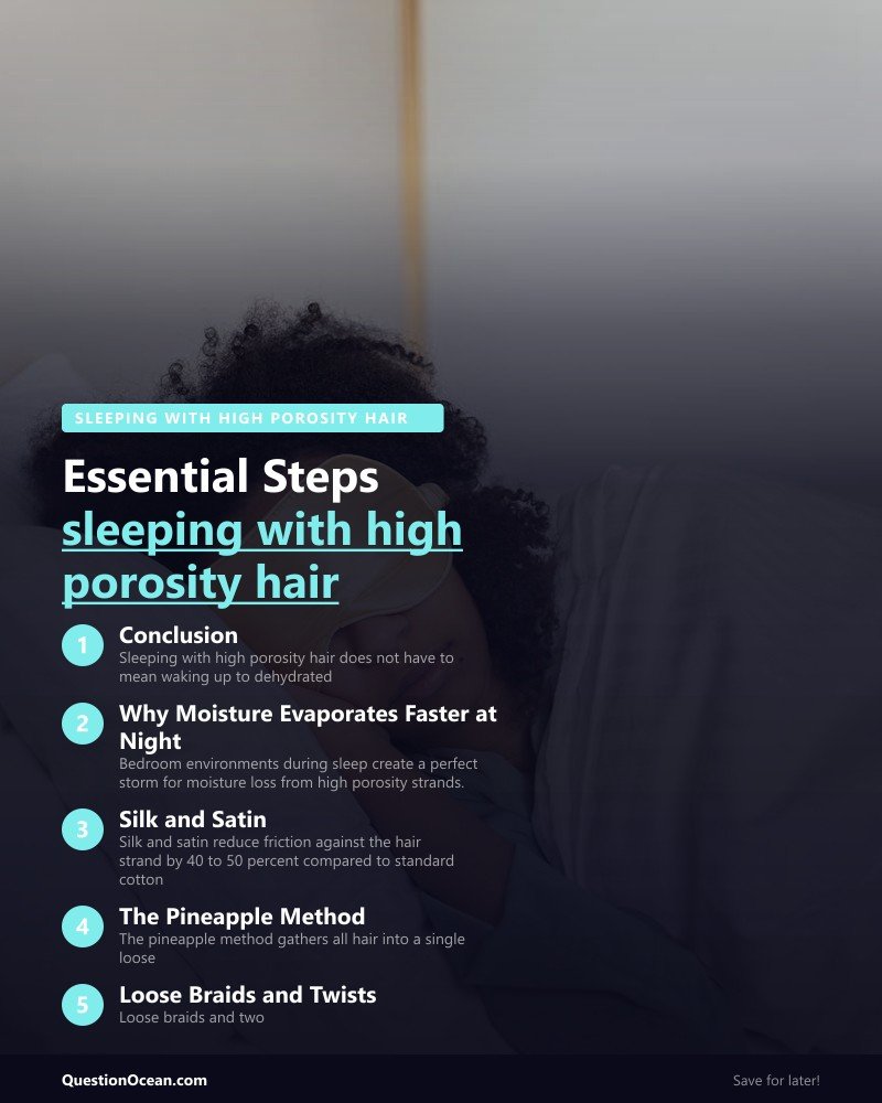 Key takeaways about sleeping with high porosity hair