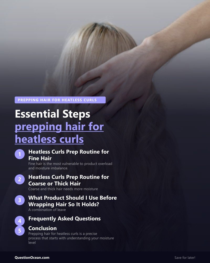 Key takeaways about prepping hair for heatless curls
